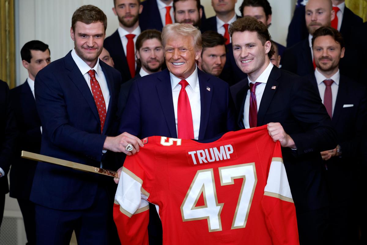 Trump Welcomes Stanley Cup Champion Florida Panthers to White House