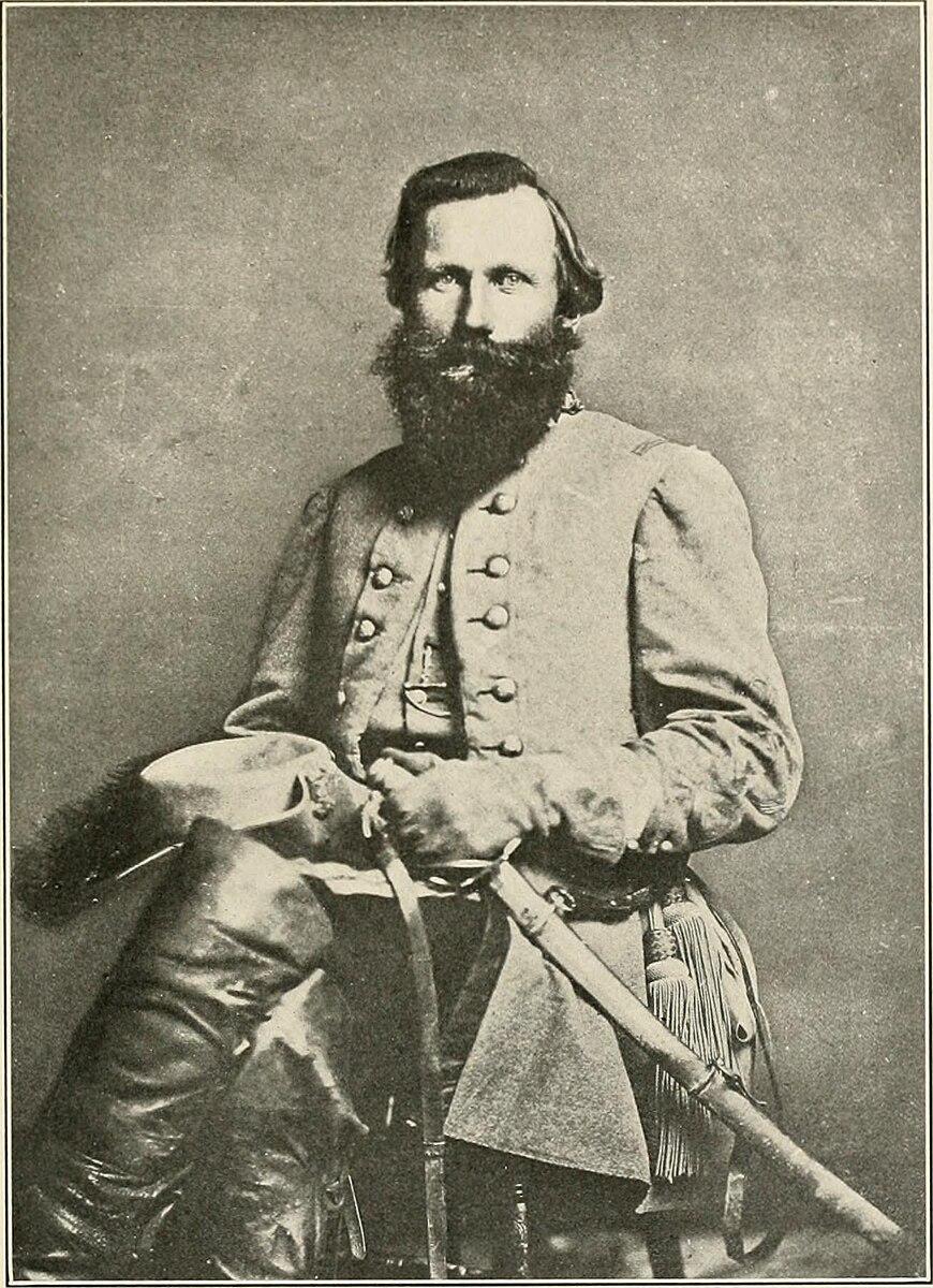Confederate Maj. Gen. J.E.B. "Jeb" Stuart signed his name on the Graffiti house's wall. (Public Domain)