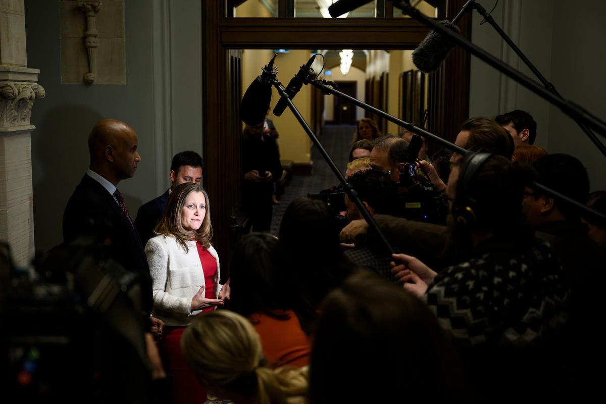 Freeland Announces Plan to Cap Grocery Profits, Expand Competition