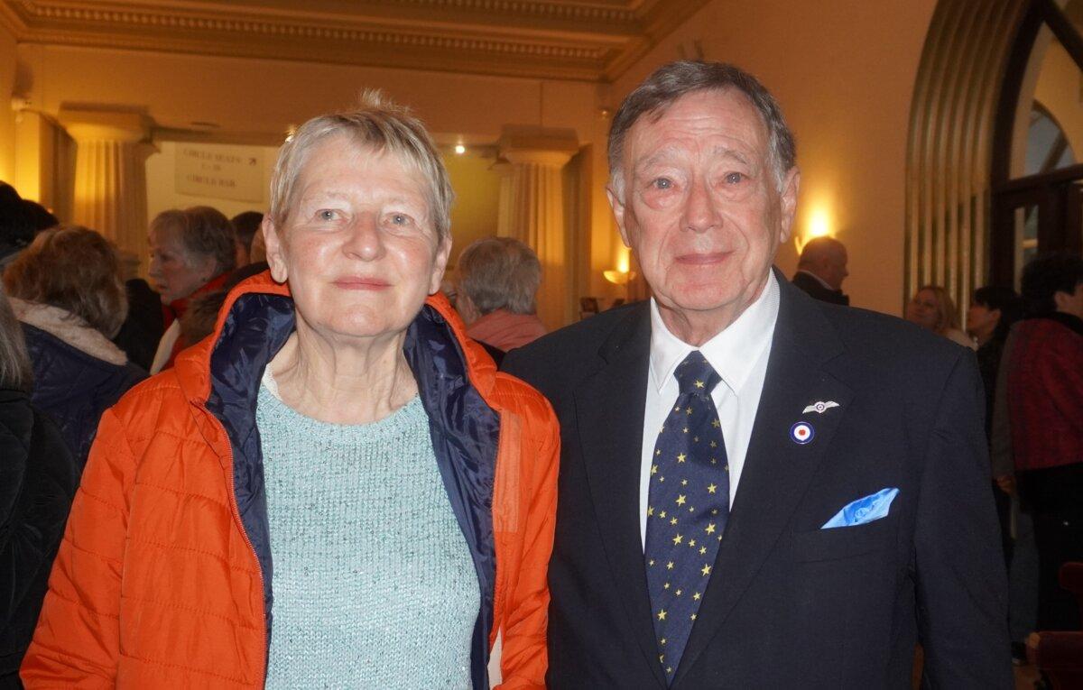 Helen Smith and John Lawrence attended Shen Yun Performing Arts at Bournemouth Pavilion Theatre on Feb. 12, 2025. (Mary Mann/The Epoch Times)