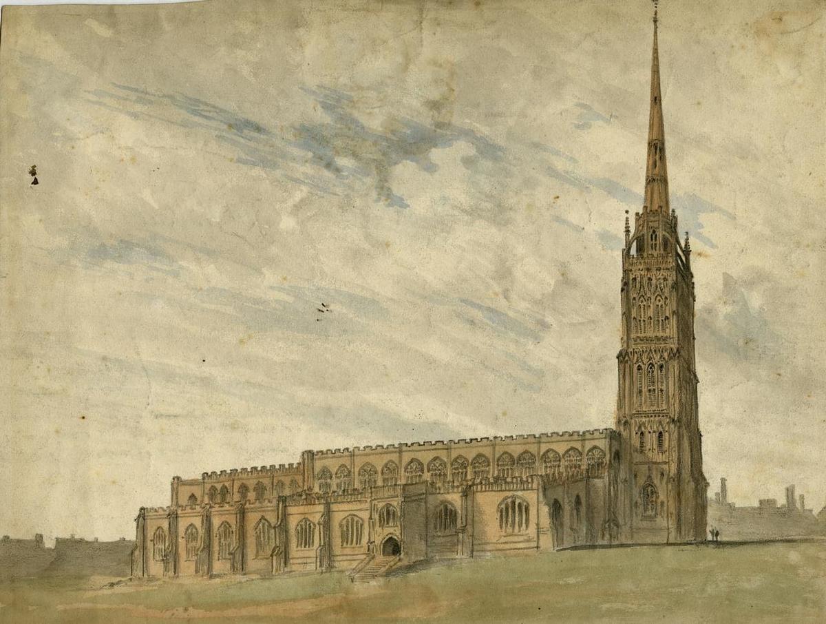 St Michael's Cathedral was originally built in 1450 as one of the largest parish churches in England. It gained cathedral status in 1918. (Public Domain)