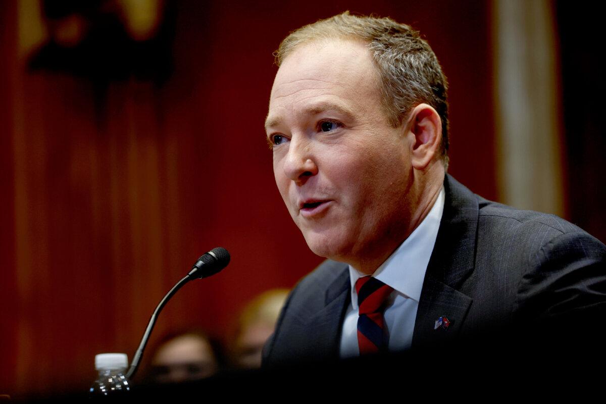 Lee Zeldin, then a New York congressman nominated for EPA chief, speaks during his Senate confirmation hearing on Capitol Hill on Jan. 16, 2025. (Anna Moneymaker/Getty Images)