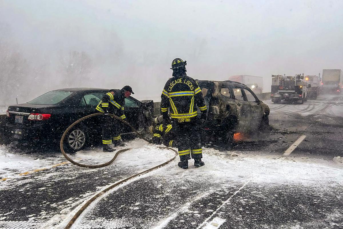 Severe Weather Across US Causes Mass Power Outages, 100 Vehicle Pileup