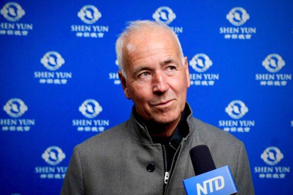 Keith Lenton attended Shen Yun Performing Arts at the Bournemouth Pavilion Theatre on Feb. 13, 2025. (NTD)