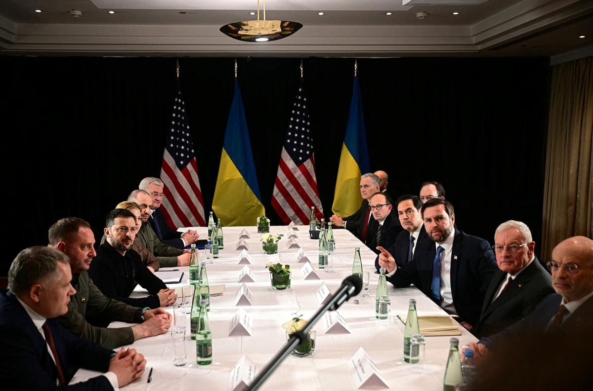 Vance and Zelenskyy Meet at Security Summit Amid Push for Peace Talks