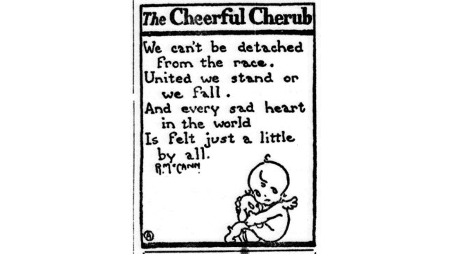 Rachel McCann's "Cheerful Cherub" pieces were published in the early 20th century. (Public Domain)