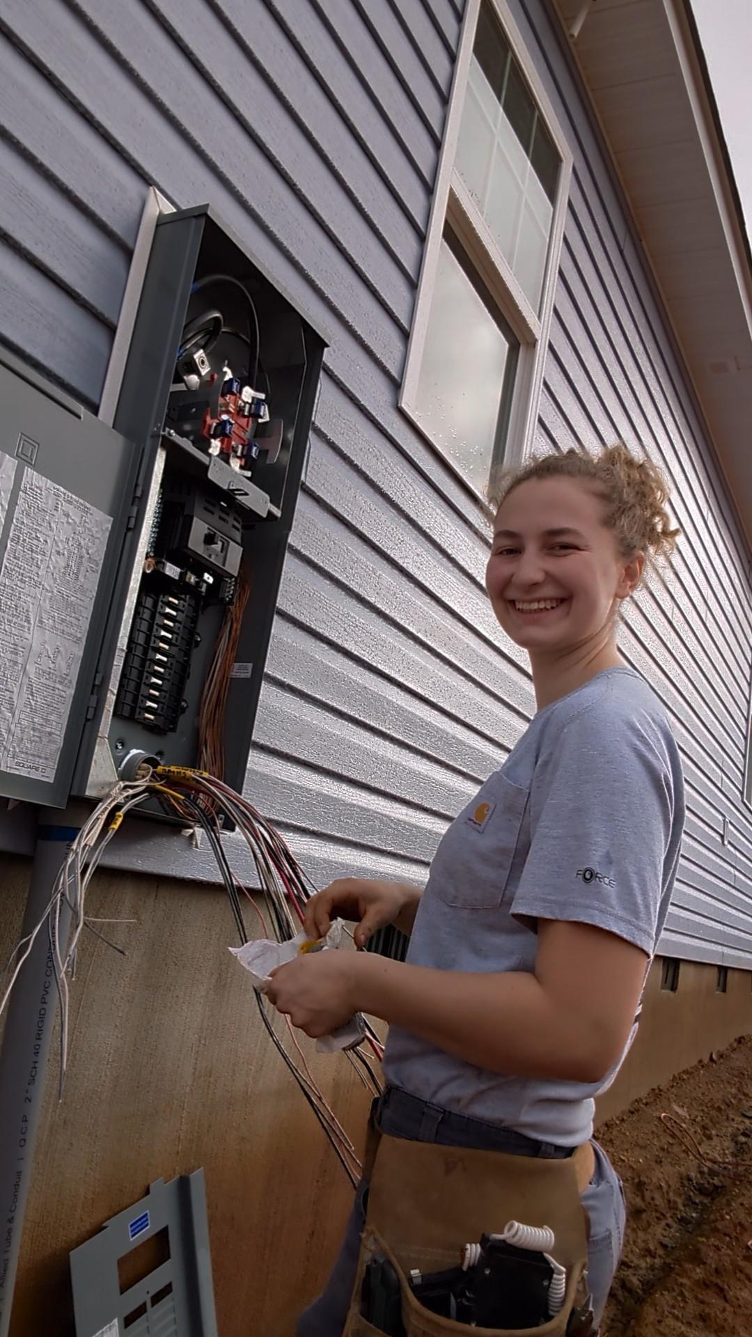 Electrician Emma Frick. (Courtesy of Emma Frick)