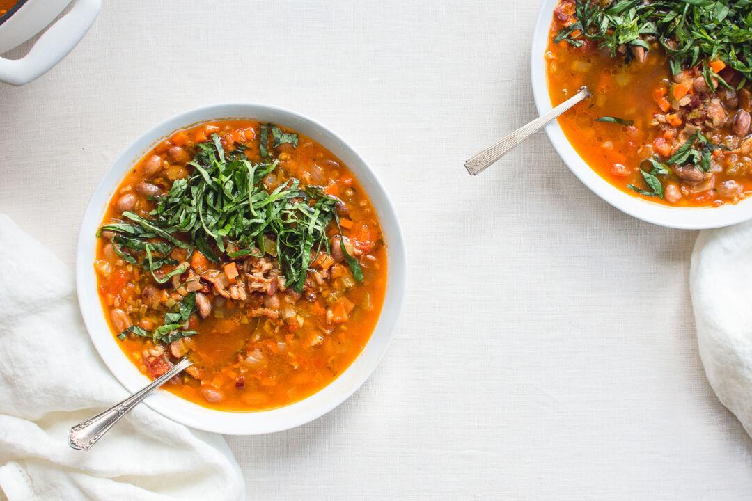 Cranberry Bean Soup With Emmer Farro