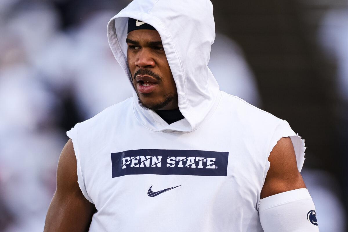 Abdul Carter #11 of the Penn State Nittany Lions looks on before the game against the Southern Methodist Mustangs at Beaver Stadium in State College, Pa., on Dec. 21, 2024. (Scott Taetsch/Getty Images)