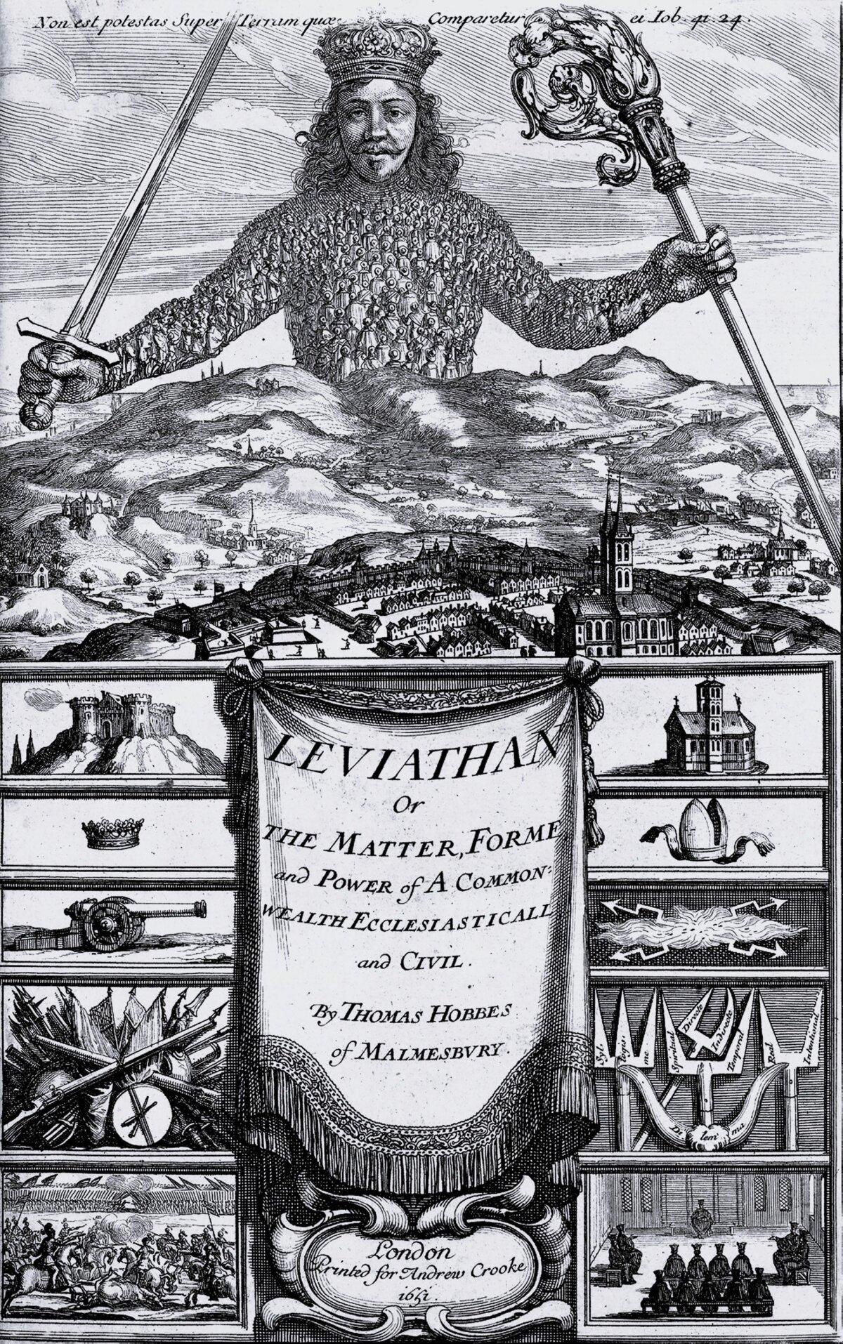 Frontispiece of "Leviathan" by Thomas Hobbes; engraving by Abraham Bosse. (<a href="https://commons.wikimedia.org/wiki/User:1970gemini">1970gemini</a>/<a href="https://creativecommons.org/publicdomain/zero/1.0/deed.en">CC0</a>)