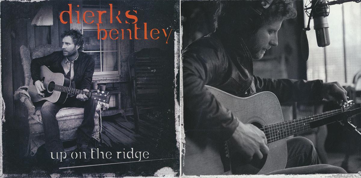 Compact disc cover (L) and insert from Dierks Bentley's 2010 bluegrass album "Up on the Ridge." Internet Archive. (Public Domain)