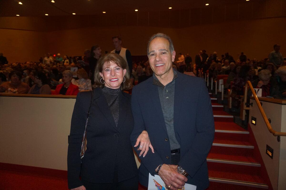 Annie Gildner and John Allegretti enjoyed Shen Yun's evening performance at the Symphony Hall on March 7, 2025. (Yeawen Hung/The Epoch Times)