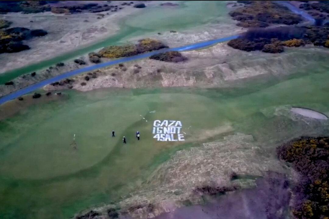 Pro-Palestinian Activist Group Vandalizes Trump’s Scottish Golf Resort