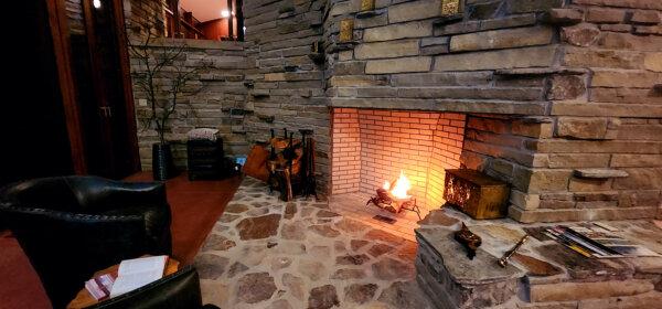 The construction of Frank Lloyd Wright's last project, "RiverRock," is complete, and the house is now open for overnight rentals in Willoughby Hills, Ohio. (Sarah Dykstra/TNS)