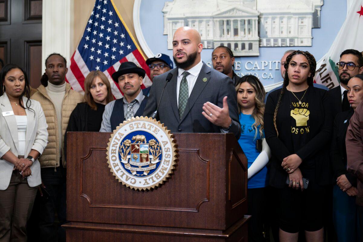 California Assemblyman Isaac Bryan speaks at a press conference in Sacramento on March 11, 2025. (Assemblyman Isaac Bryan)