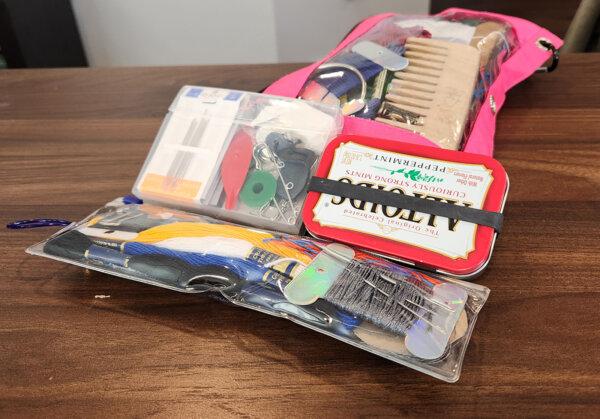Multiple household items can be repurposed to house mending and needlework supplies. (Myscha Theriault/TNS)