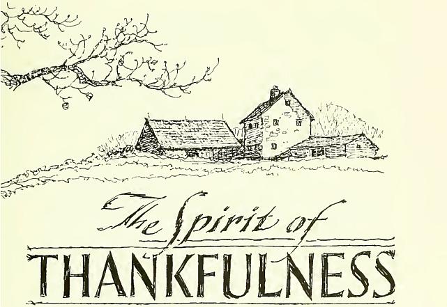 America and the Spirit of Thankfulness