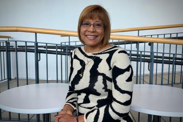 Iris Rudas enjoyed Shen Yun at the Living Arts Centre in Mississauga, Ontario, on March 23, 2025. (Xinxin Teng/The Epoch Times)