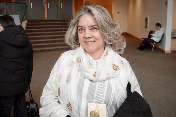 Gladys Pardo enjoyed Shen Yun at the Living Arts Centre in Mississauga, Ontario, on March 23, 2025. (Daniella Wollensak<em>/</em>The Epoch Times)