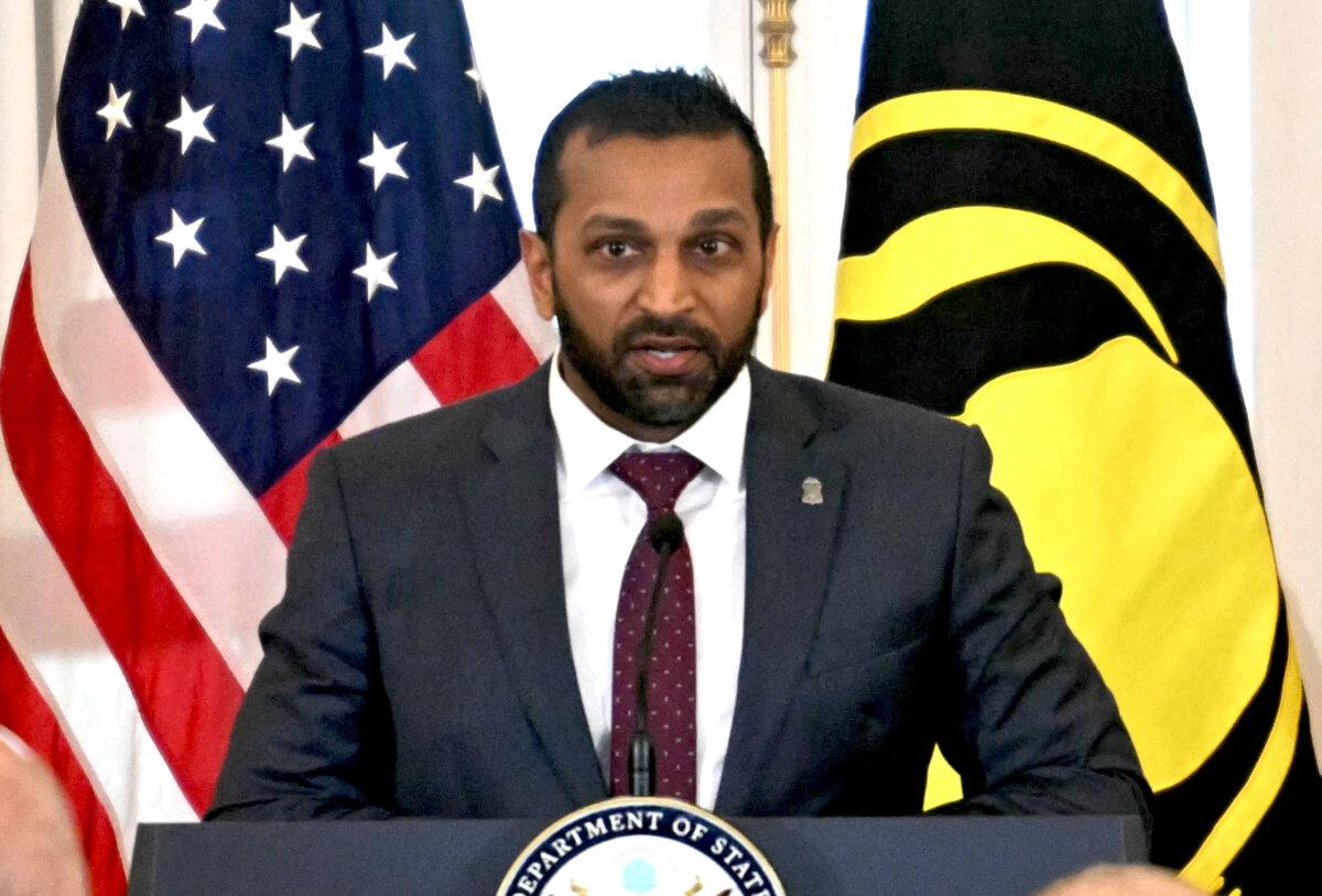 FBI Director Kash Patel speaks at the State Department in Washington on March 6, 2025. (Jim Watson/AFP via Getty Images)