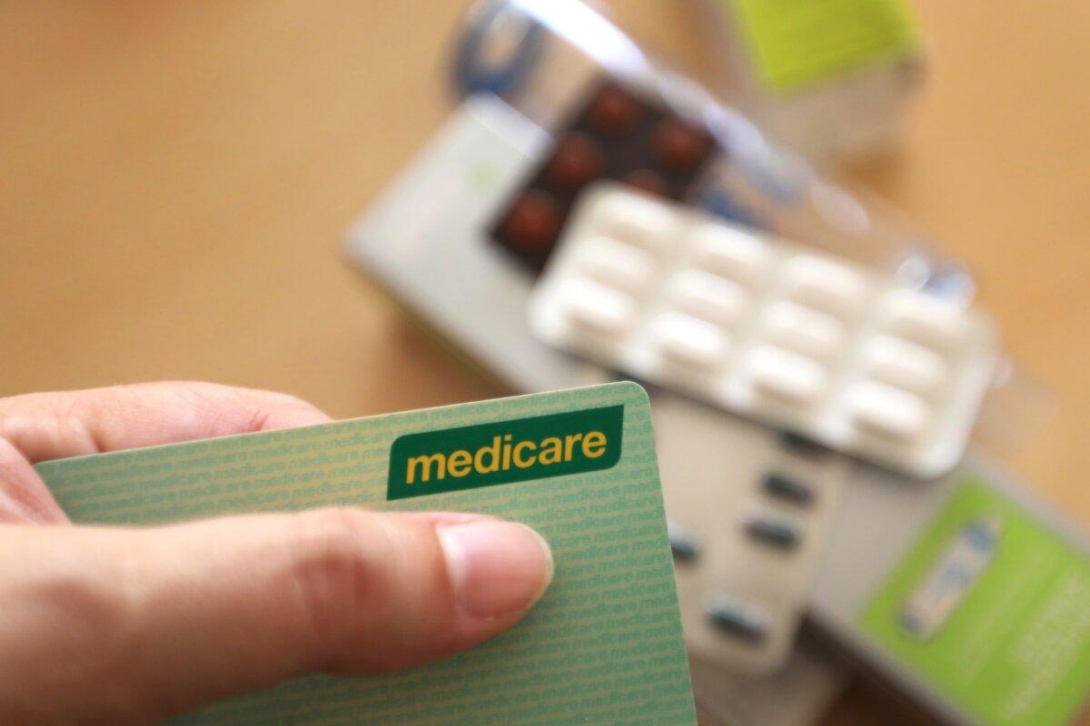 In the illustration in this photo, the Australian Medicare card is on display on March 25th, 2025 in Sydney, Australia with prescription drugs (Lisa Maree Williams/Getty Images)