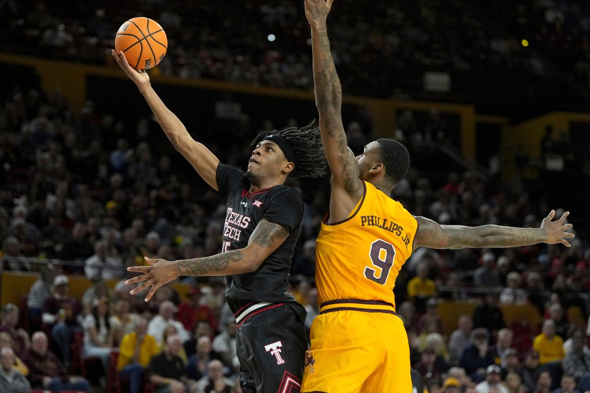 Toppin Has 25 Points and 11 Rebounds as No. 9 Texas Tech Beats Arizona State 85–57