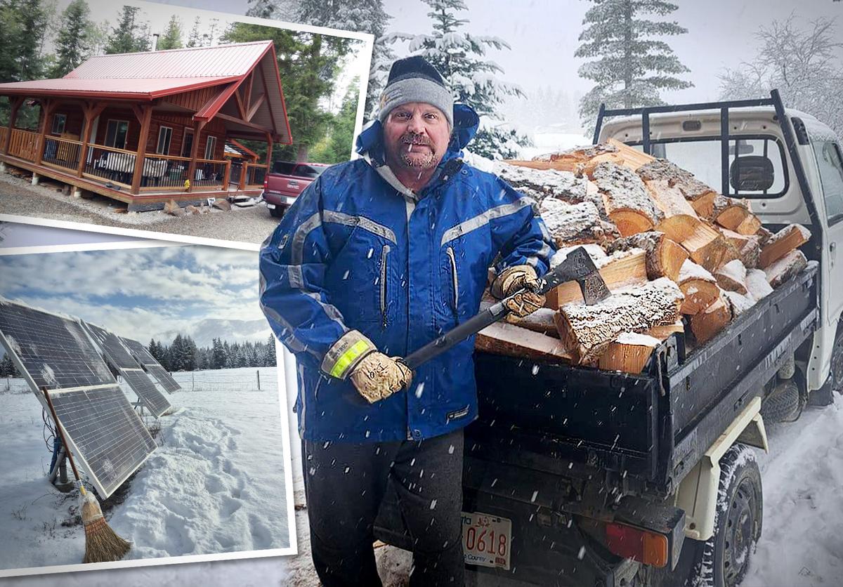 Ex-Pipeline Engineer Ditches City Life For Off-Grid Cabin in BC’s Kootenays