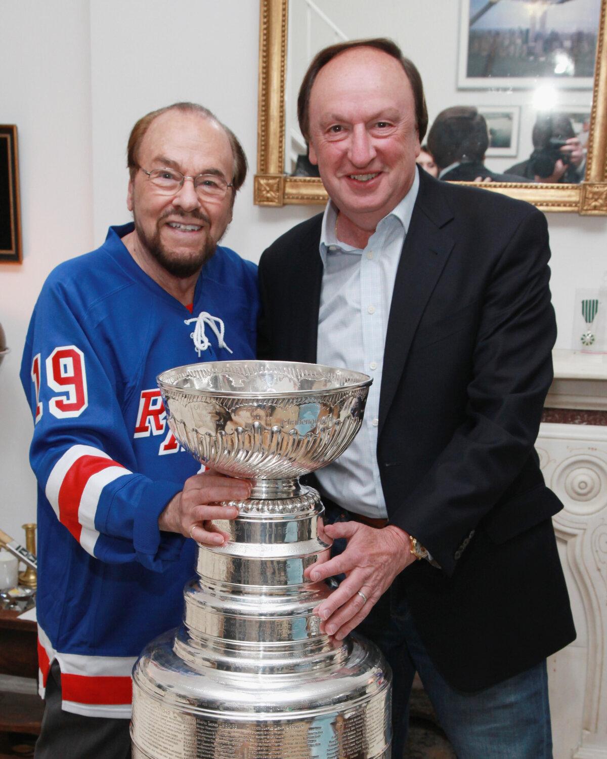 James Lipton and Sam Rosen attend the VIP Stanley Cup Party at James Lipton's residence in New York City on May 3, 2013. (Taylor Hill/Getty Images)