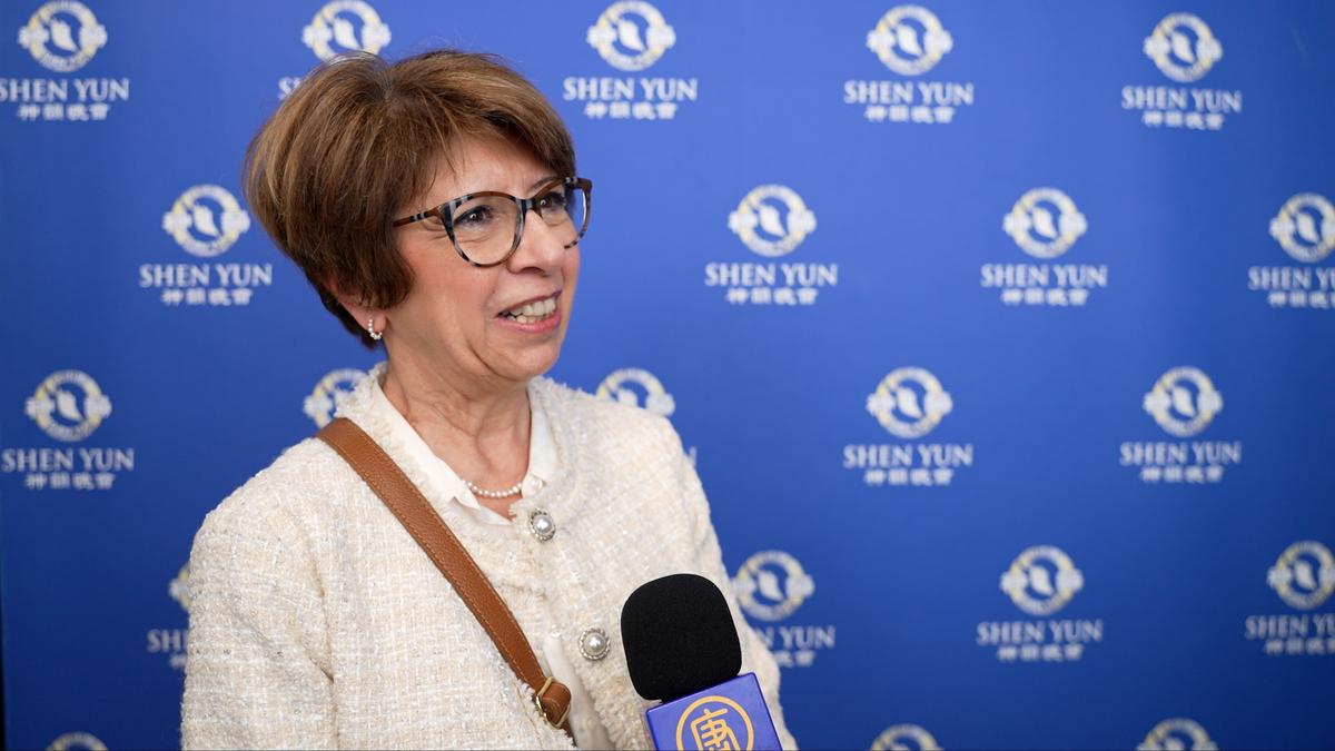 Sylvie Jalliffier-Verneenjoyed Shen Yun at the Zénith in Toulon, France, on April 2, 2025. (NTD)