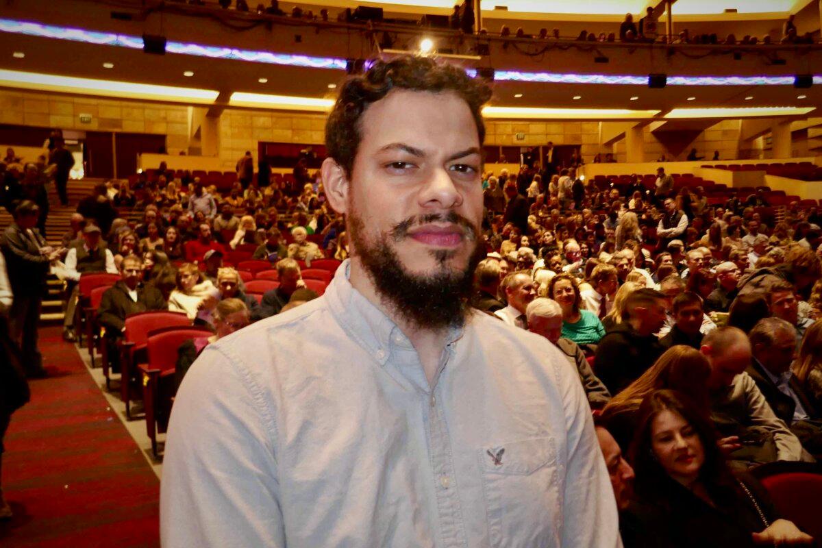 Sol Ortiz enjoyed Shen Yun's evening performance at the Buell Theatre on April 5, 2025. (Lily Yu/The Epoch Times)