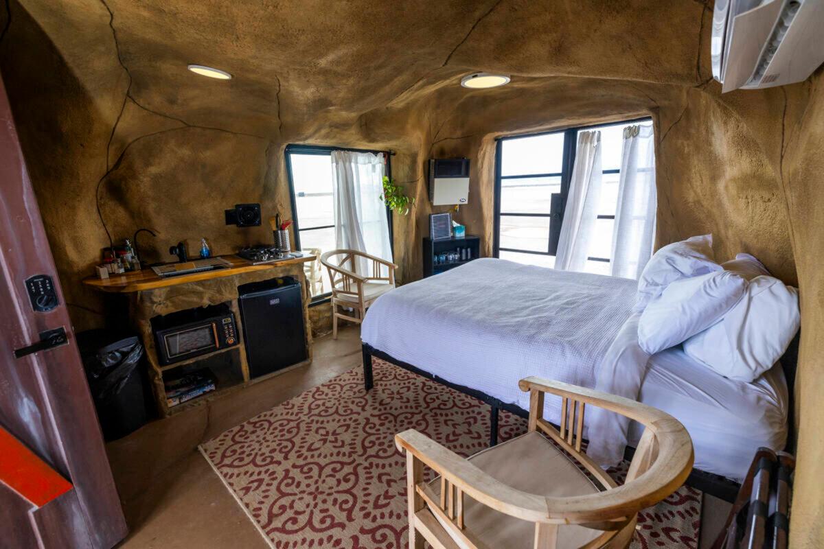 Caves for reservation feature bedrooms, a kitchenette, and a bathroom. (L.E. Baskow/Las Vegas Review-Journal/TNS)