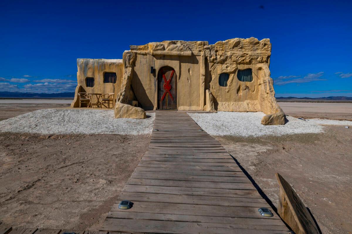 Cave 2 is available to reserve with a view of the playa at OutpostX in Beryl, Utah. (L.E. Baskow/Las Vegas Review-Journal/TNS)