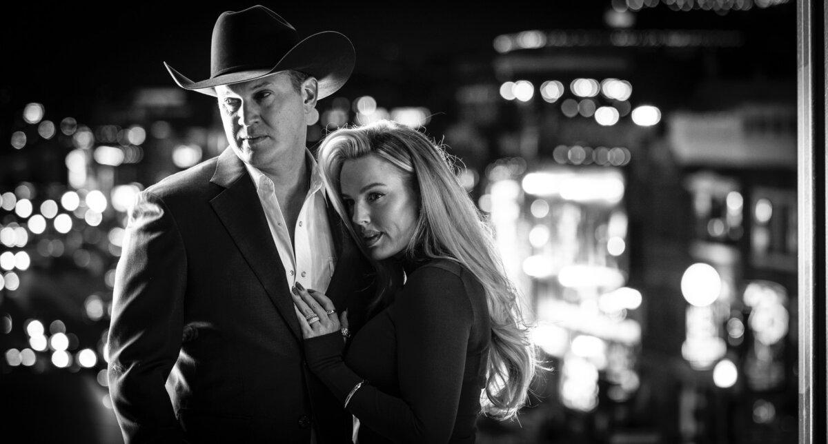 Jon Pardi and his wife, Summer. (Jim Wright)