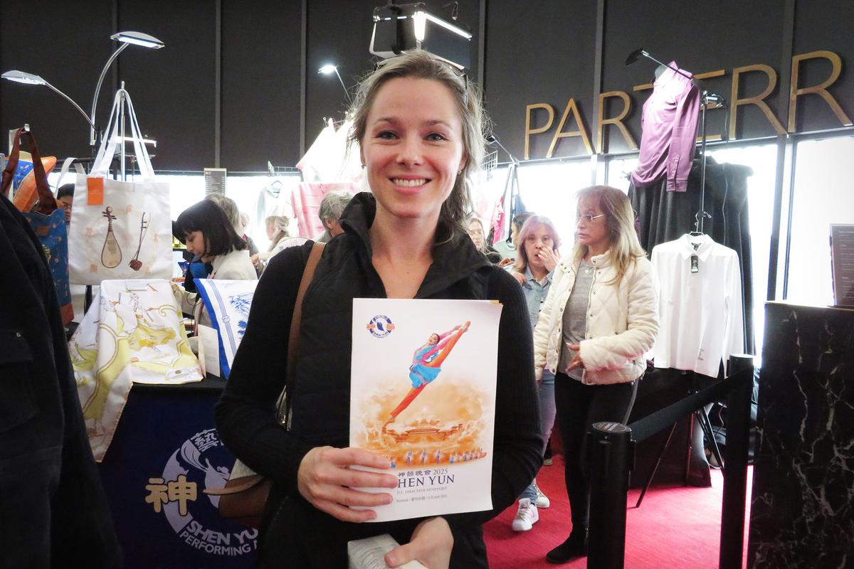 Melissa Desrosiers said she felt the values taught in Shen Yun's segments were "just like going back to basic things." (Liang Yao/The Epoch Times)