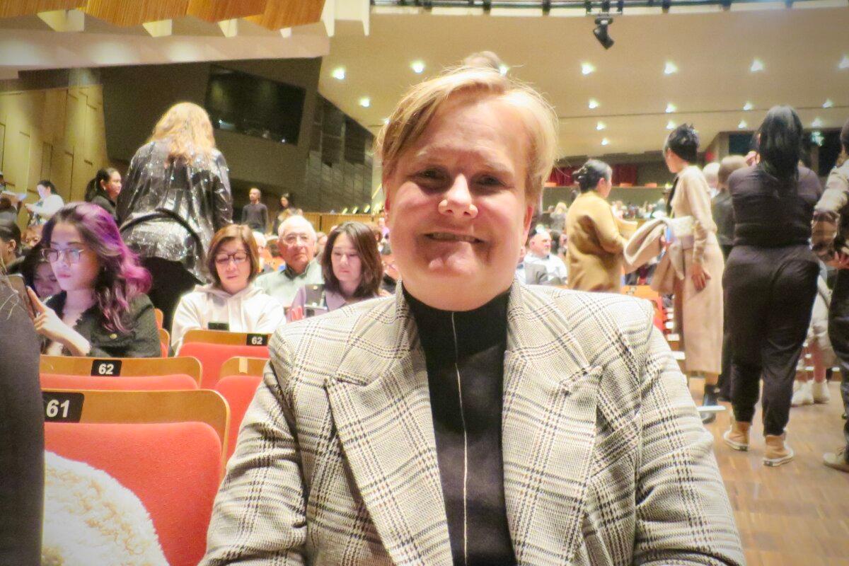 Marin Vinzyl enjoyed Shen Yun's evening performance at the Queen Elizabeth Theatre on April 12, 2025. (Ryan Moffatt/The Epoch Times)