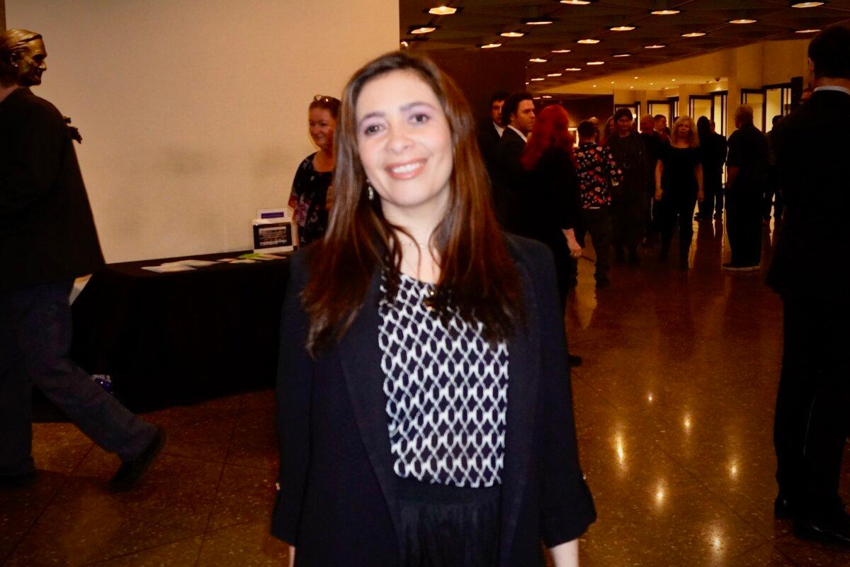 Diana Esparza enjoyed Shen Yun at the National Arts Centre in Ottawa, Ontario, Canada, on April 19, 2025. (Nancy Lin/The Epoch Times)