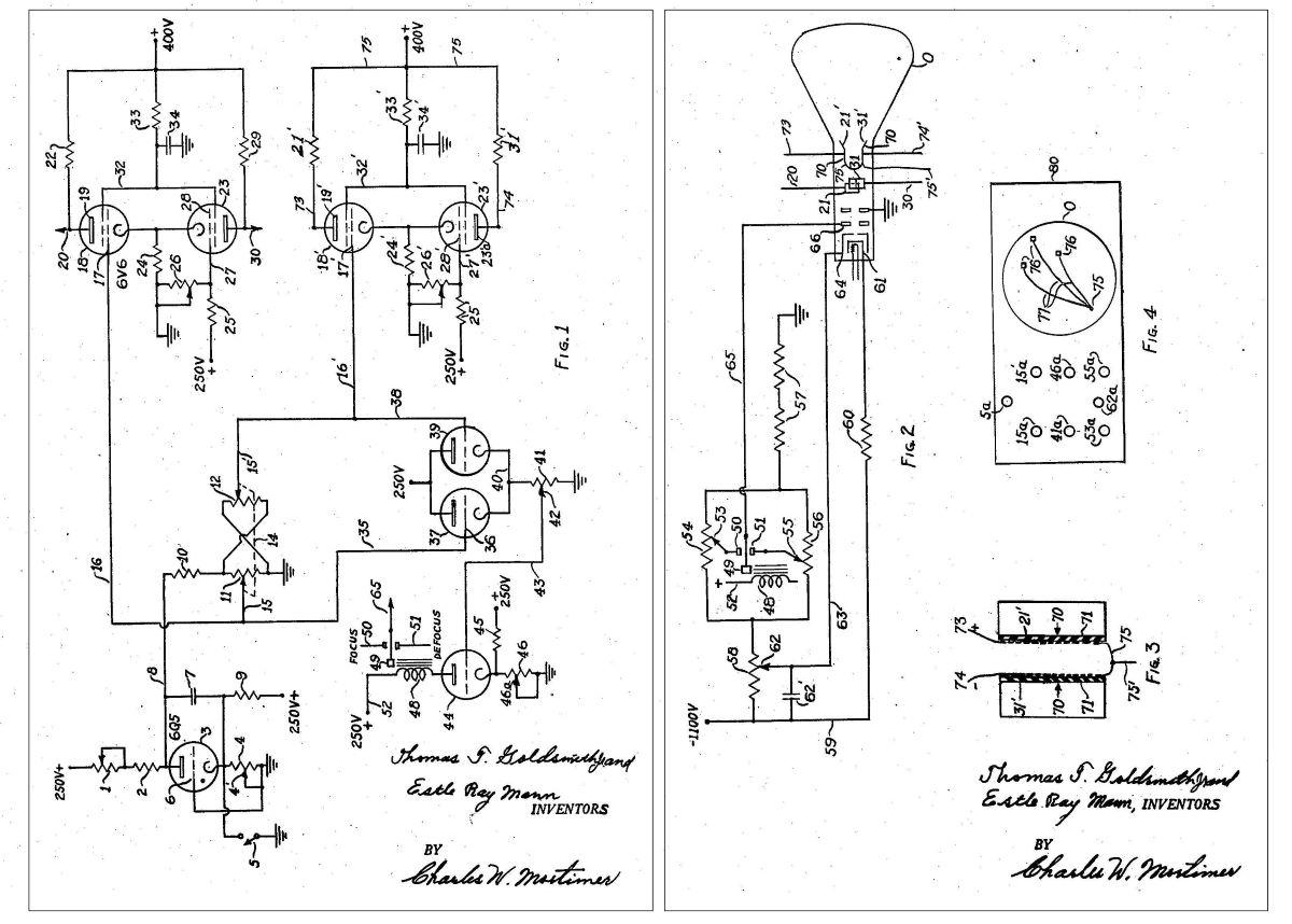 Patent for "The Cathode Ray Tube Amusement Device." (Public Domain)