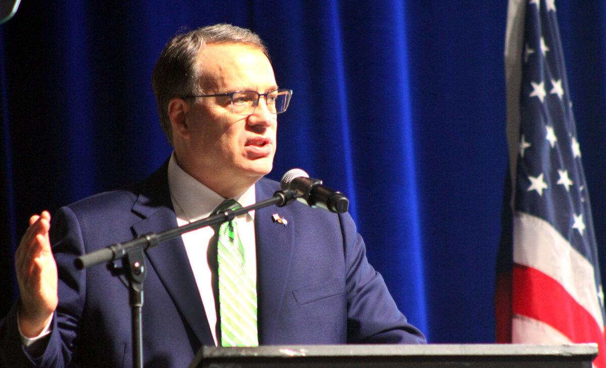 Robert Mensinger, Chief Compliance Officer of the National Rifle Association, will be taking part in the NRA's 154th Annual Meeting on April 26, 2025, exhibiting in Atlanta (Michael Clements/Epoch Times).