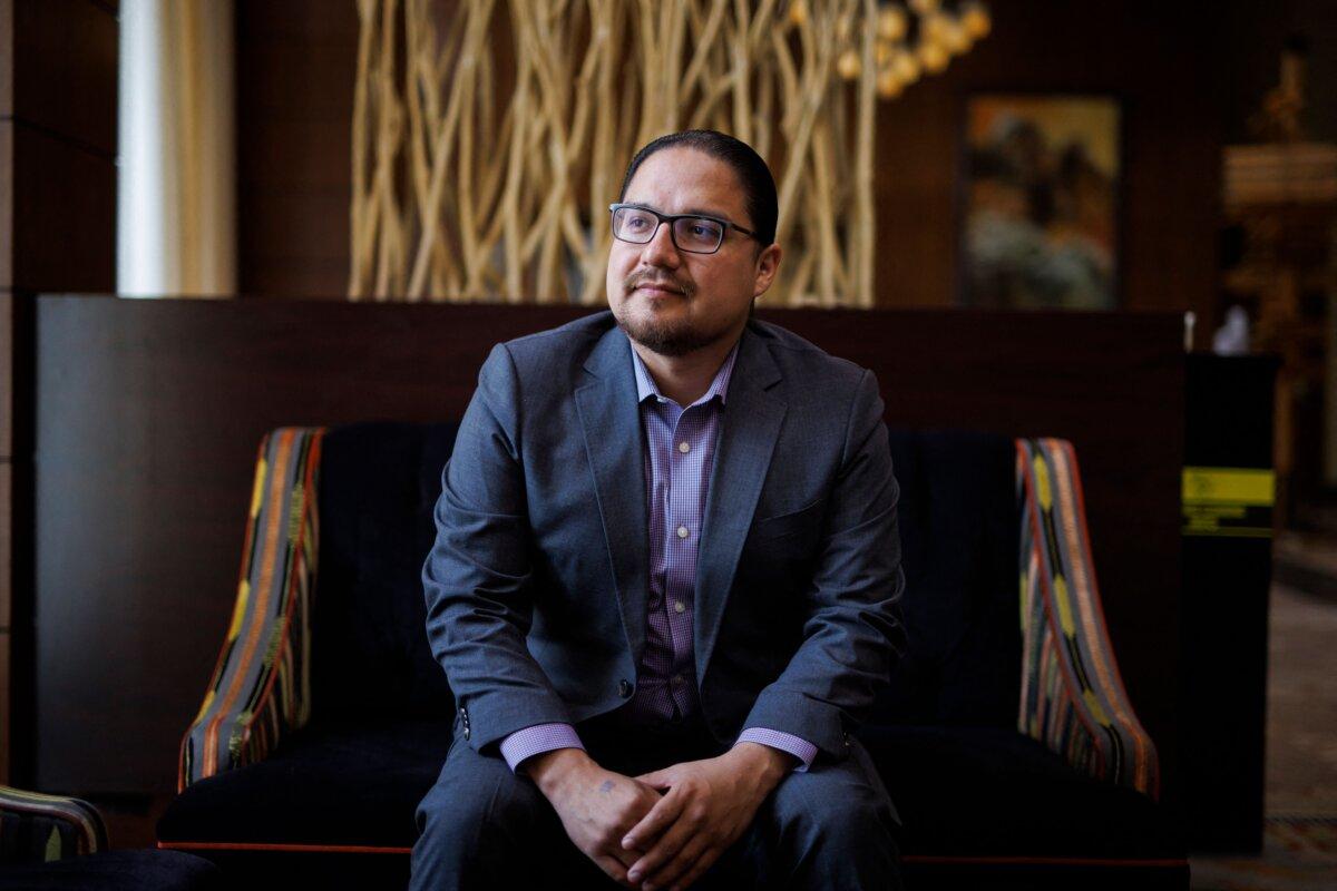 Enoch Cree Nation Chief Billy Morin poses at the nation's River Cree Resort and Casino, outside of Edmonton, on June 7, 2022. (Cole Burston/AFP via Getty Images)