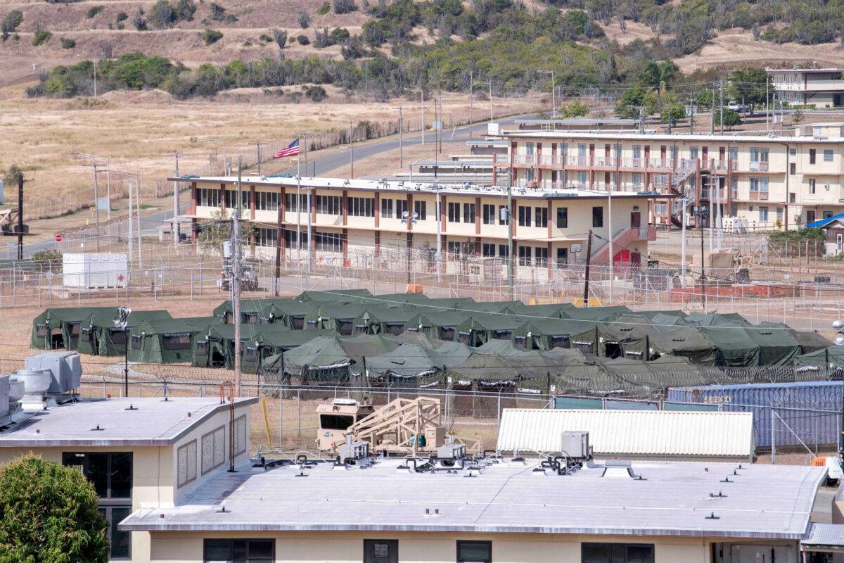 Holding tents at the United States' Naval Station Guantanamo Bay in Guantanamo Bay, Cuba, on Feb. 21, 2025. (U.S. Navy/AFN Guantanamo Bay Public Affairs/Handout via Reuters)