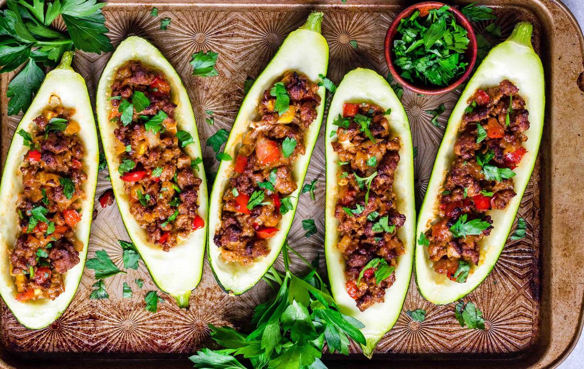 Mexican-Style Baked Zucchini Boats