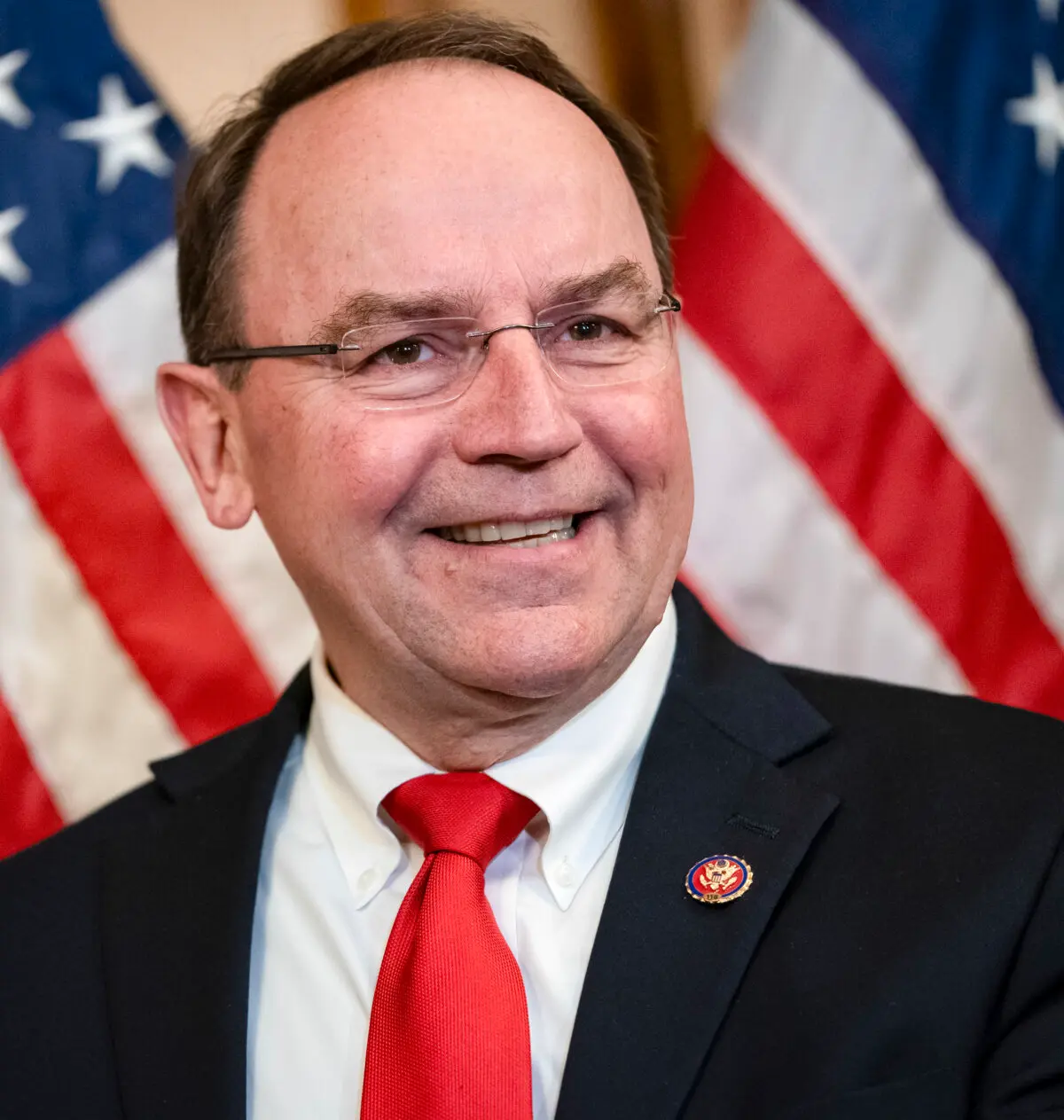 Rep. Tom Tiffany (R-Wis.) participates in a ceremonial swearing-in at the U.S. Capitol in Washington on May 19, 2020. (Drew Angerer/Getty Images)