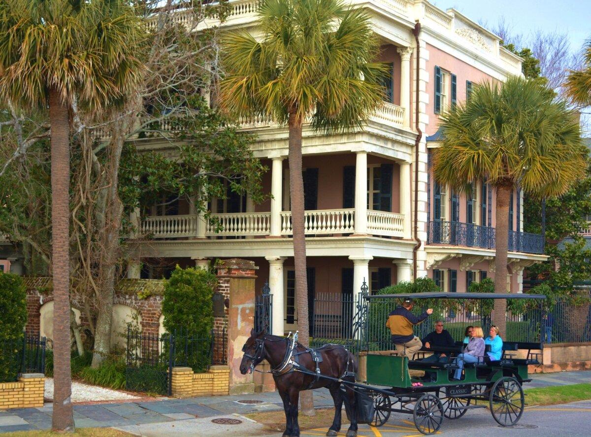Horse and carriage rides are a familiar sight throughout historic Charleston, South Carolina. (Noreen Kompanik/TNS)