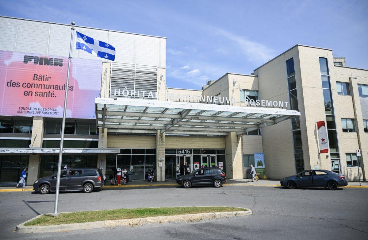 The Maisonneuve-Rosemont hospital in Montreal on Sept. 17, 2024. (The Canadian Press/Graham Hughes)