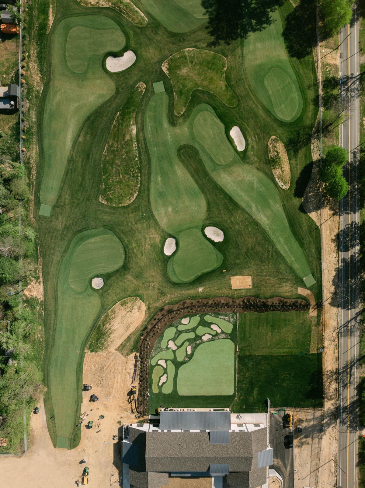The schematic of the 9-hole short course. (Courtesy of Cobbs Creek Foundation)