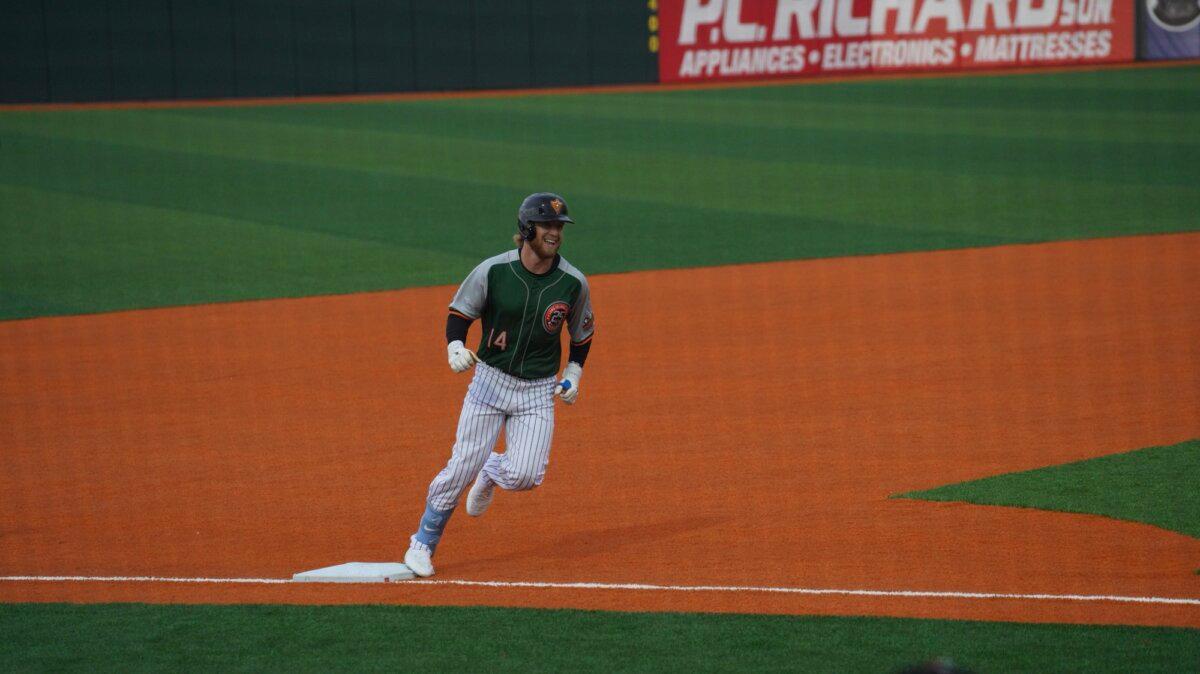 Long Island Ducks' outfielder River Town is a former Kansas City Royals farmhand. (Courtesy of Long Island Ducks)