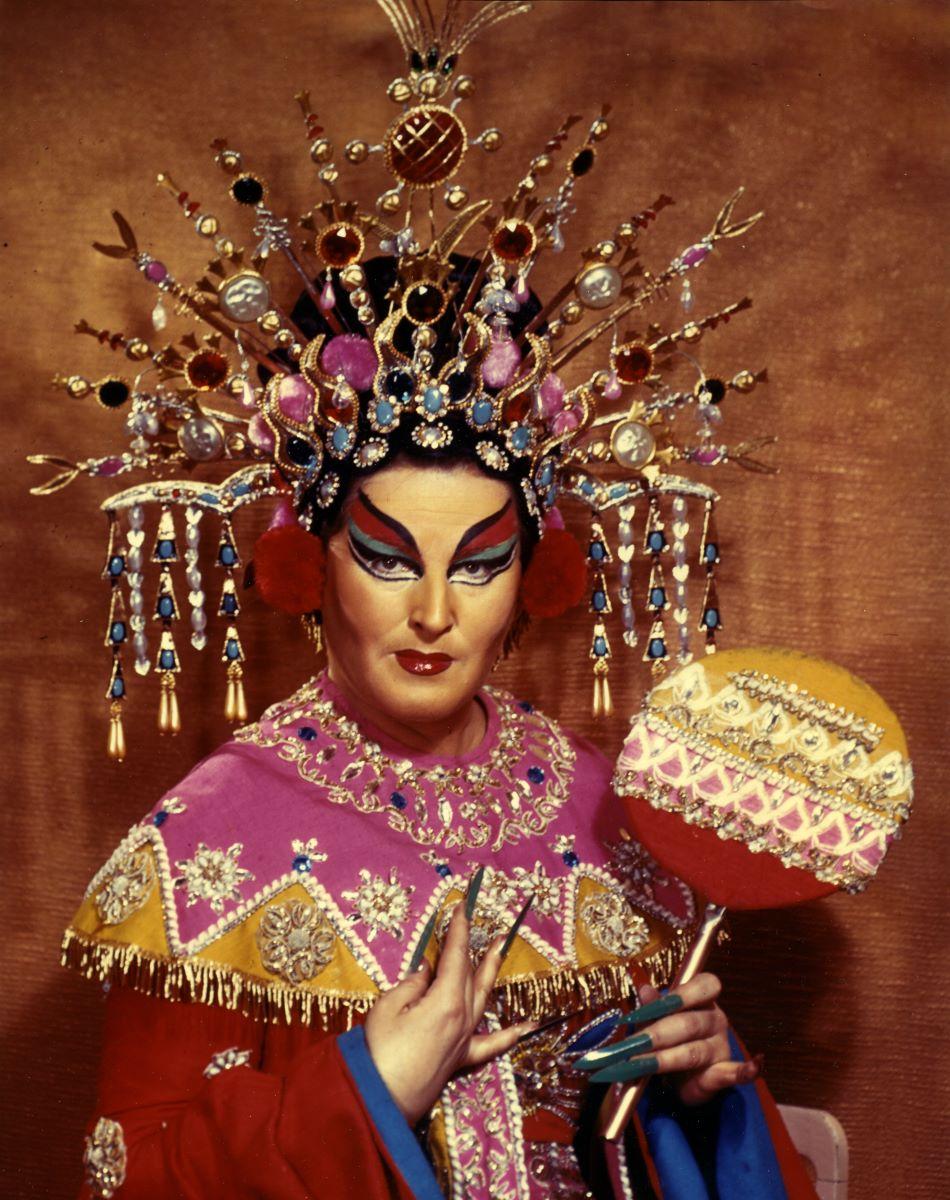 Birgit Nilsson as Turandot. The Cecil Beaton-designed costume will be on display at a costume exhibition in conjunction with the Metropolitan Opera's 2025–2026 season. Photo by Louis Melançon. (Courtesy of The Metropolitan Opera Archives)
