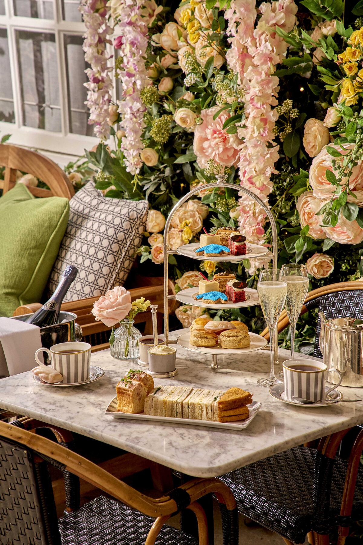 Afternoon tea at Dalloway Terrace at The Bloomsbury Hotel is a London favorite. (Milo Brown/The Doyle Collection/TNS)