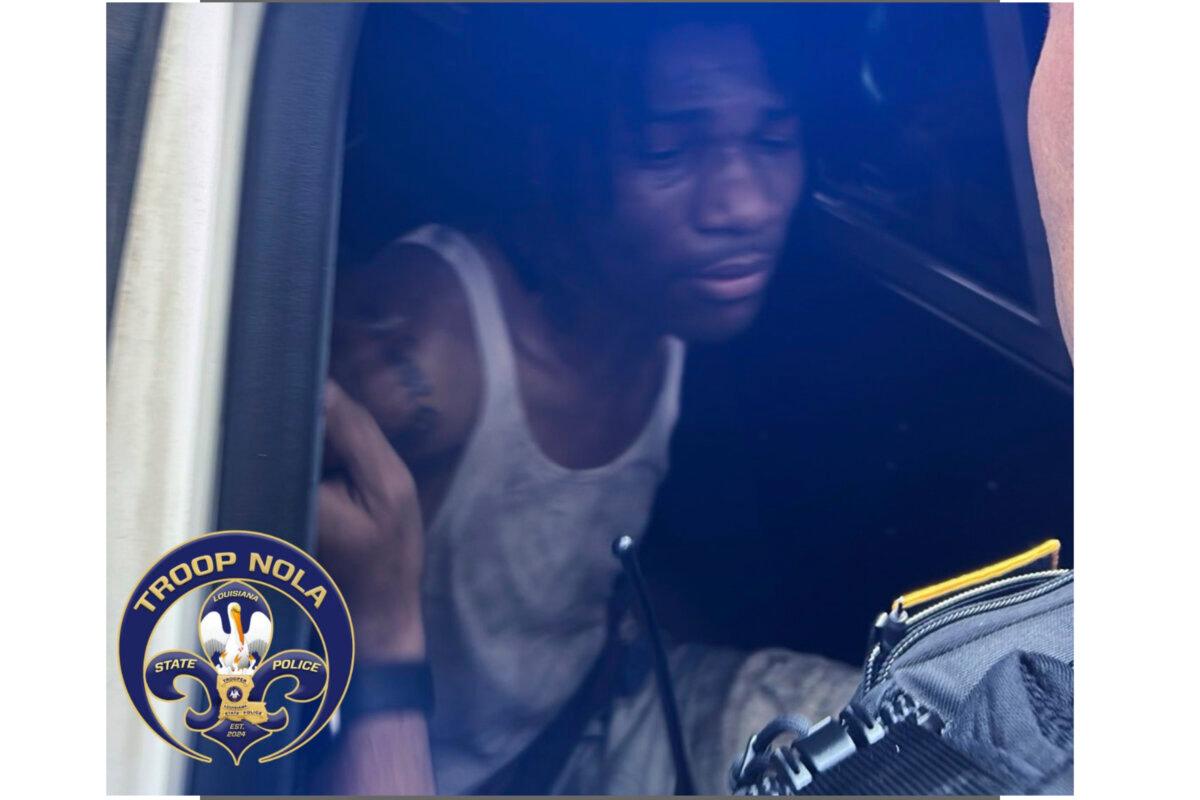 The image provided by Louisiana State Police shows Kendall Miles, one of the New Orleans prison escapes taken in the French district of New Orleans on May 16, 2025 (Louisiana State Police via the Associated Press)