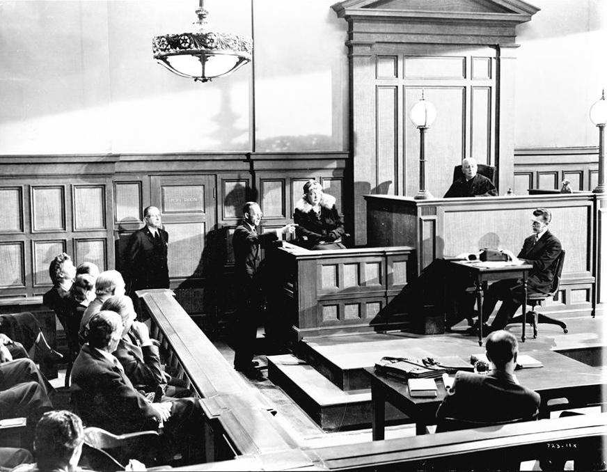 Court scene in "Call Northside 777." (20th Century Fox/MovieStillsDB)